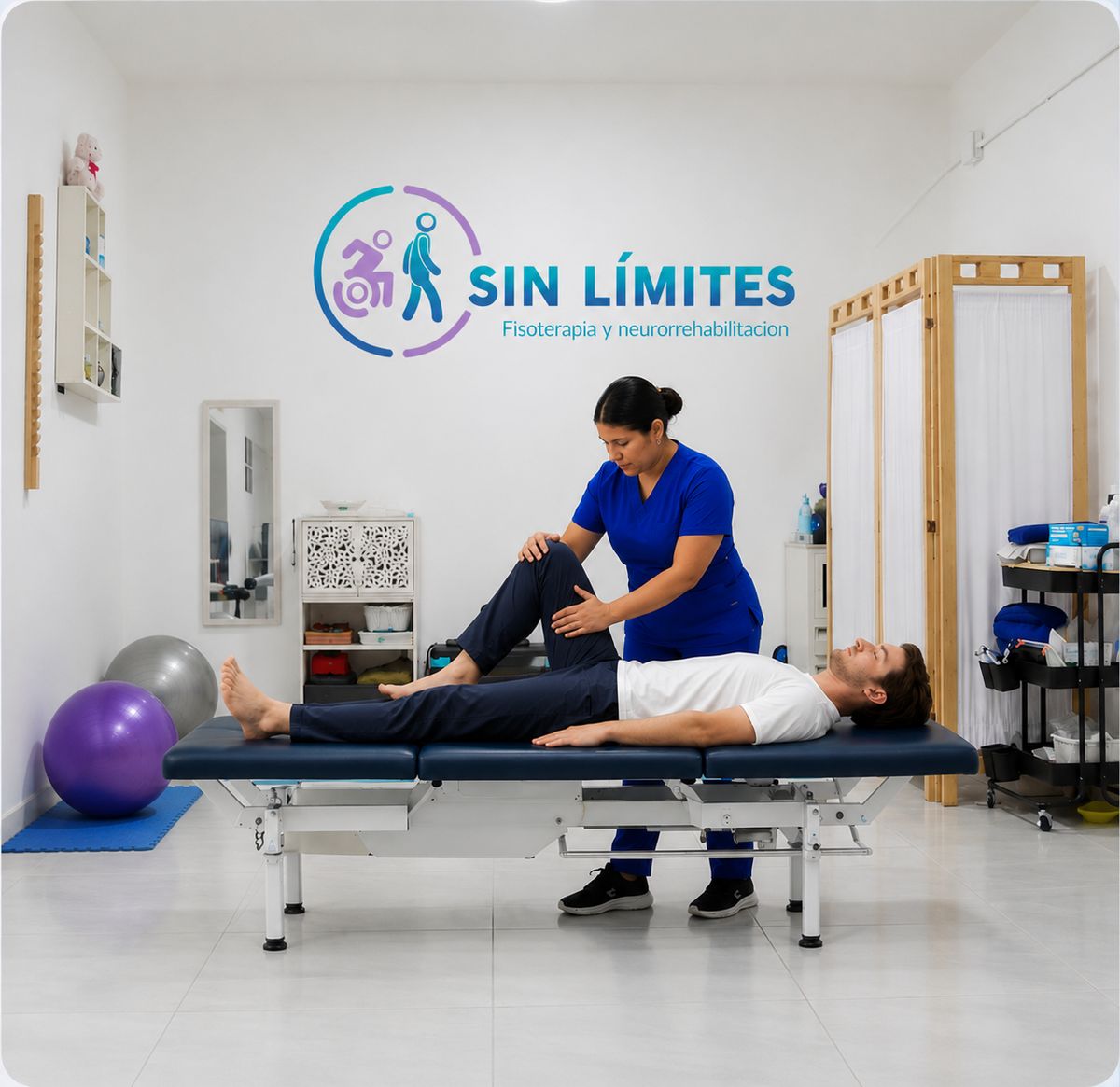 Consultorio de Sin Límites, fisioterapia y neurorrehabilitación en Salina Cruz, Oaxaca